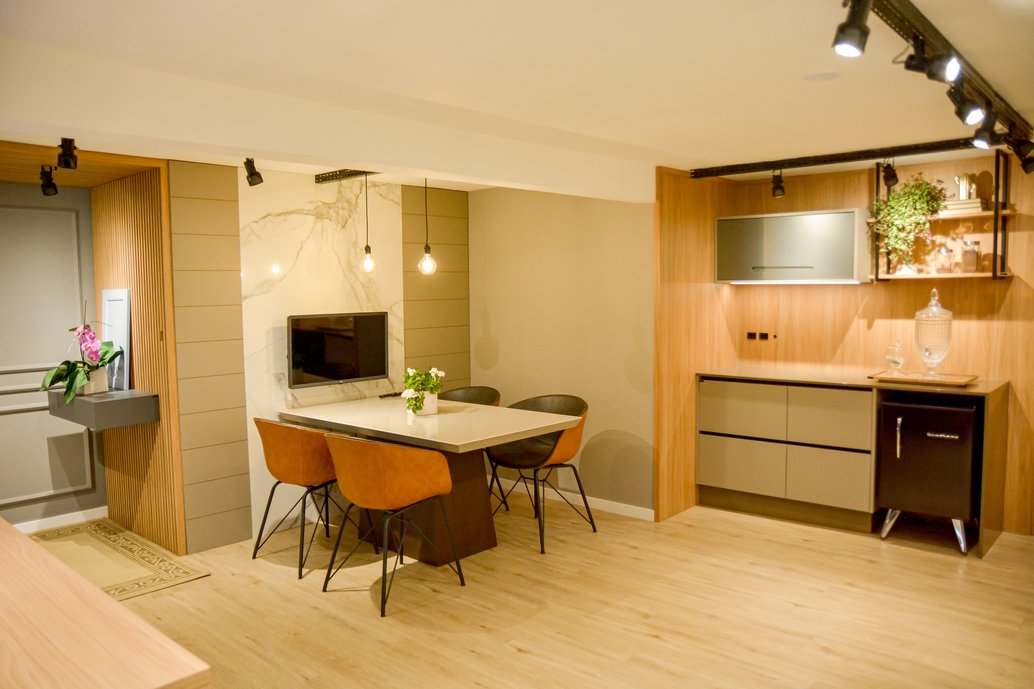 Sala de reuniões com estilo. 