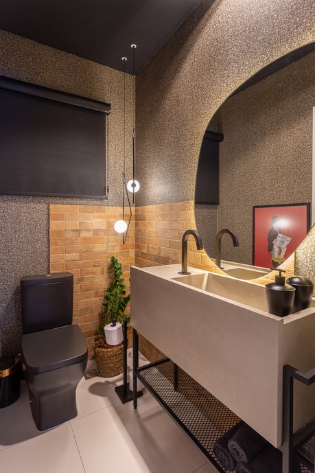 Lavabo despojado e moderno