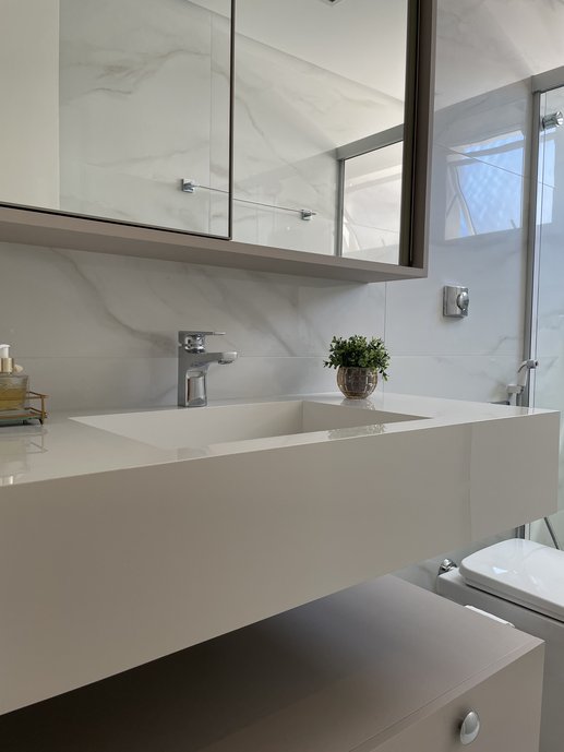 Banheiro em apartamento em Florianópolis