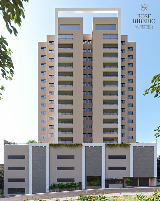 Fachada do prédio residencial Diamantina