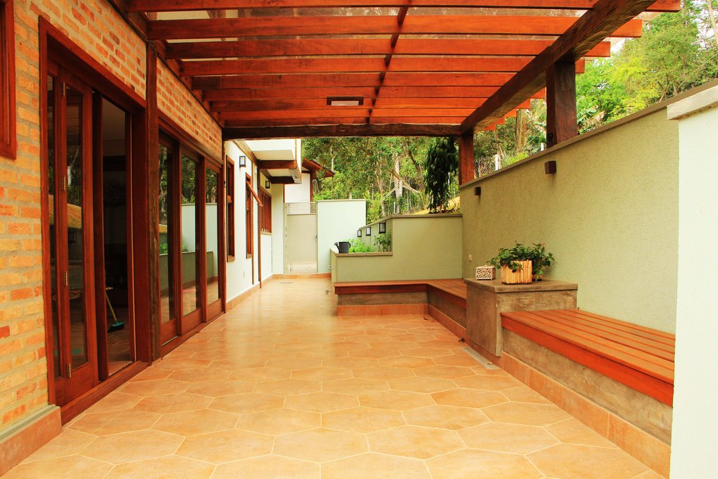 Área externa com a linha Studio Craft 