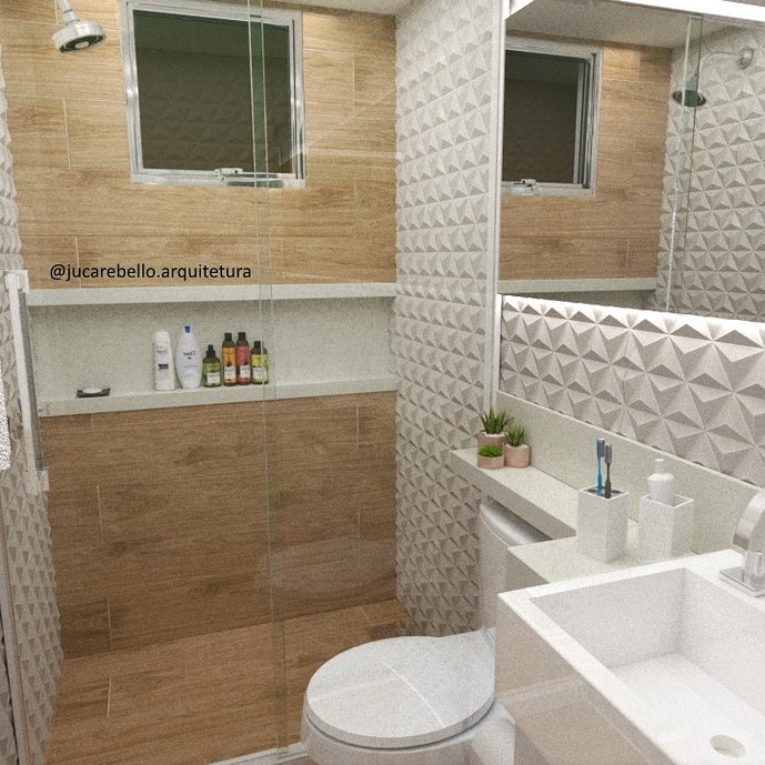Projeto de banheiro de Loft em Nova Friburgo