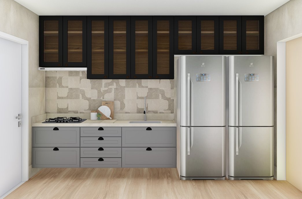 Cozinha feita com o Neotropical Grey Mix