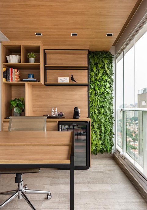 Home office na varanda