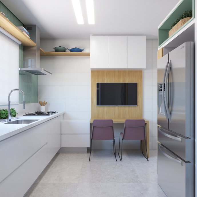 Cozinha da Carla | Cozinha moderna clean e atemporal