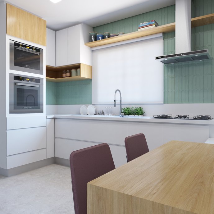 Cozinha da Carla | Cozinha moderna clean e atemporal