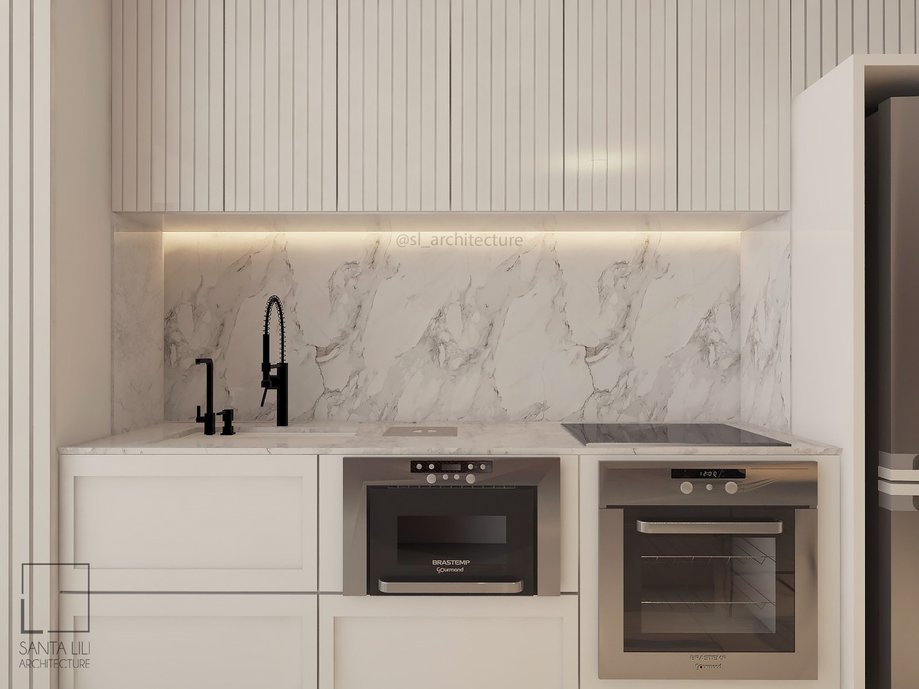 Projeto de Interiores, proposta para Living I AP NEBRASKA | Blumenau