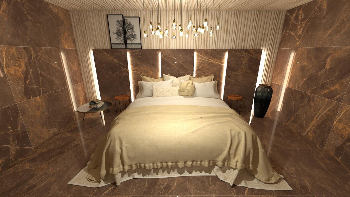 Sofisticado e imponente. Um quarto, para você que não abre mão do luxo, chamar de seu!