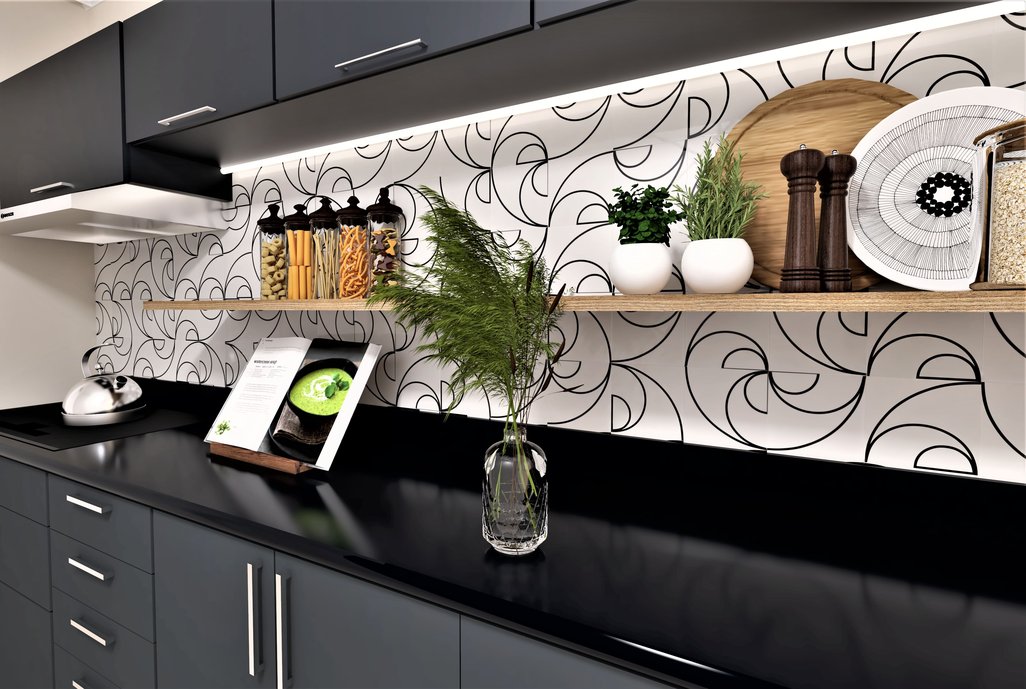 Backsplash em Arco Triplo da linha Athos Bulcao