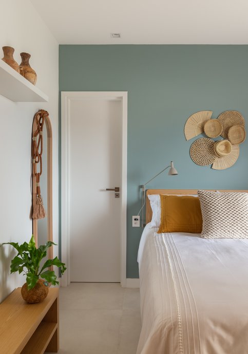 Artesanato na parede, decoração natural
