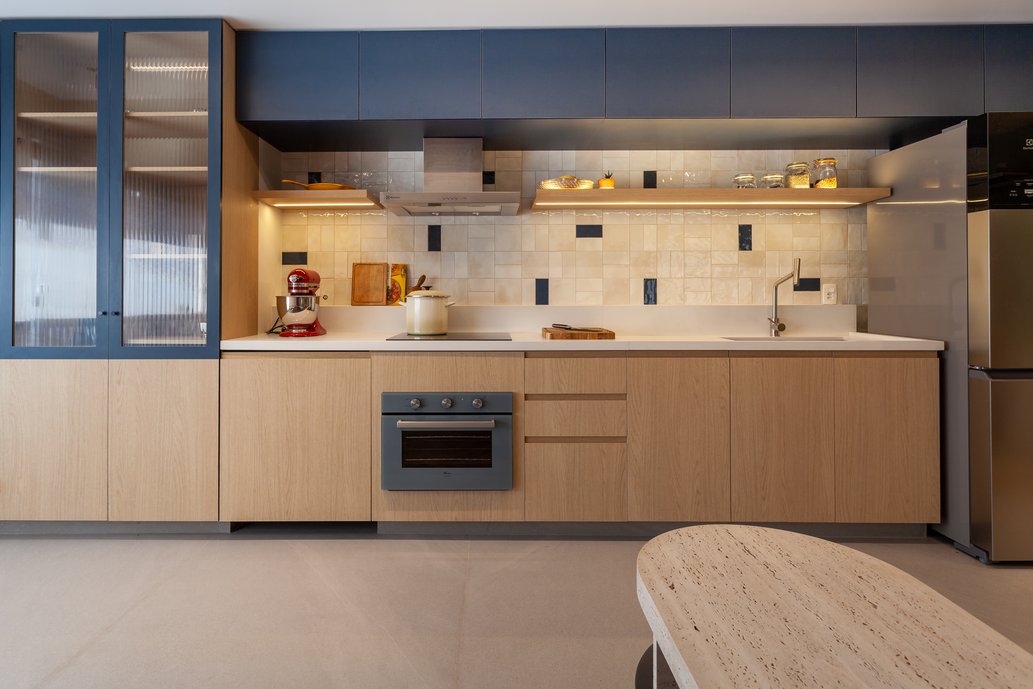 Cozinha Apartamento Azul