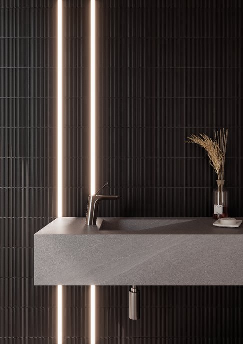 Banheiro com Met Lumi, detalhe