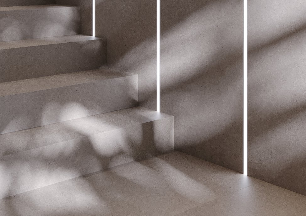 Escada com Met Lumini, detalhe