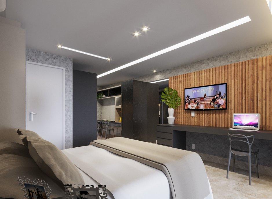 Projeto de Interiores de um loft, localizado no centro de SP.