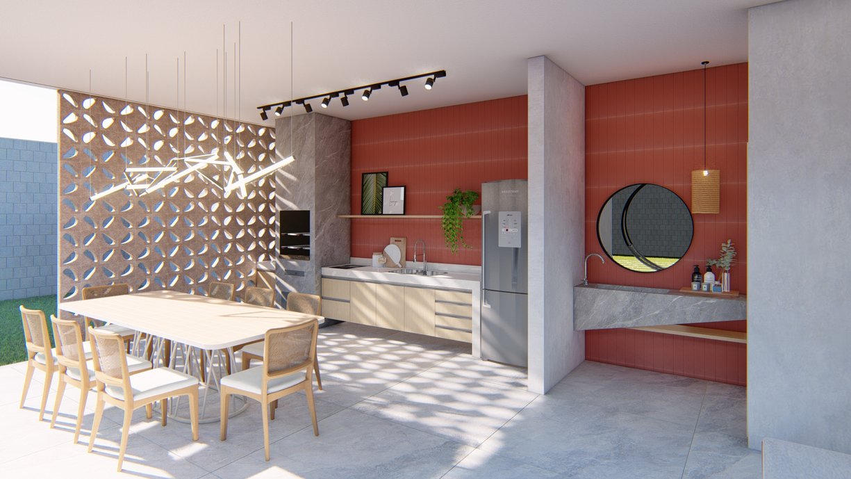 Área Gourmet feita pelo projetista e arquiteto da loja Yago Sobreira