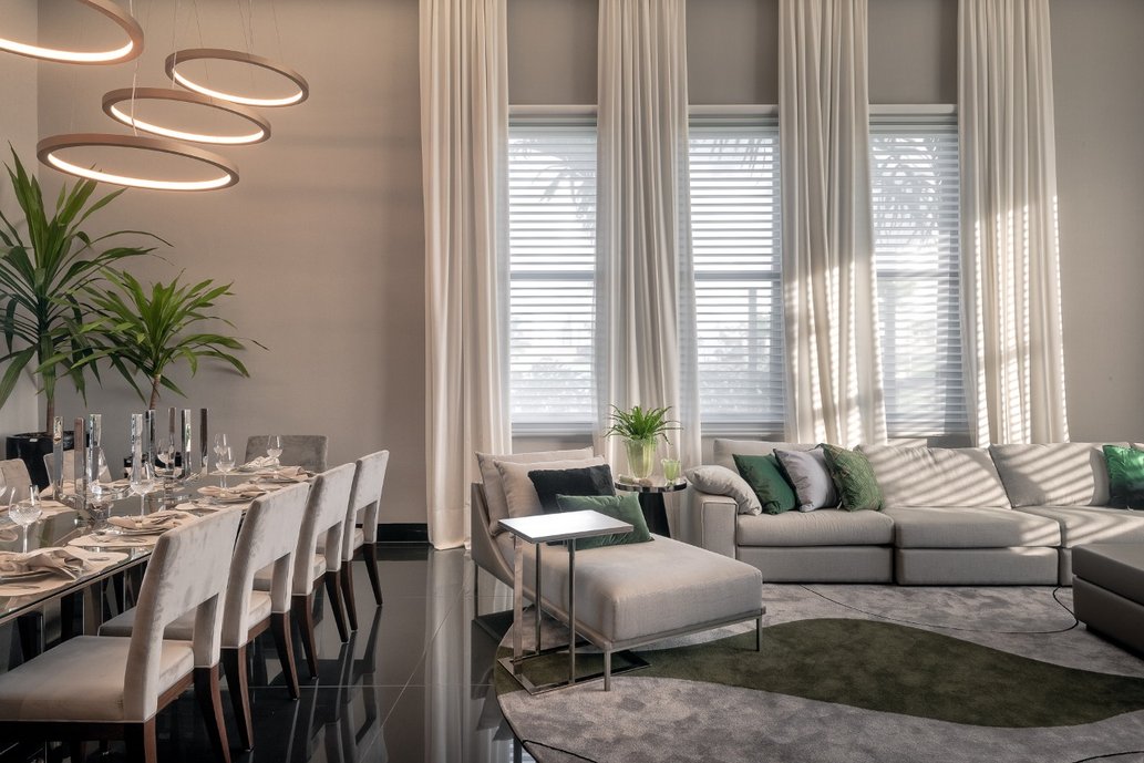 Sala de Tb e Jantar - Piso: Made Graphite Polido (Portobello) - piso preto escuro