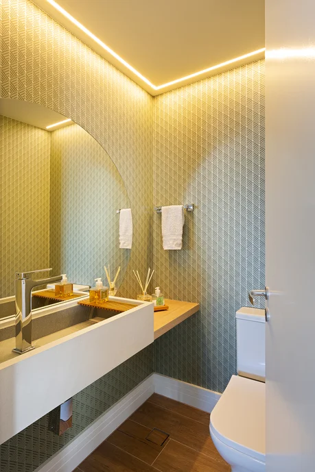 Lavabo sofisticado e elegante.