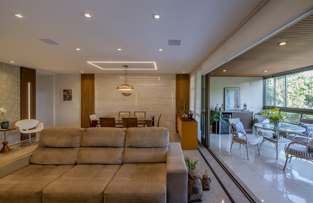 LIVING painéis em porcelanato