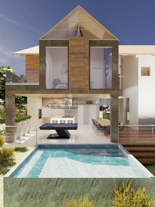 Área de lazer da Cabana