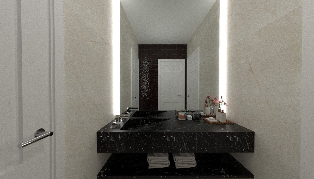 Entrada para lavabo