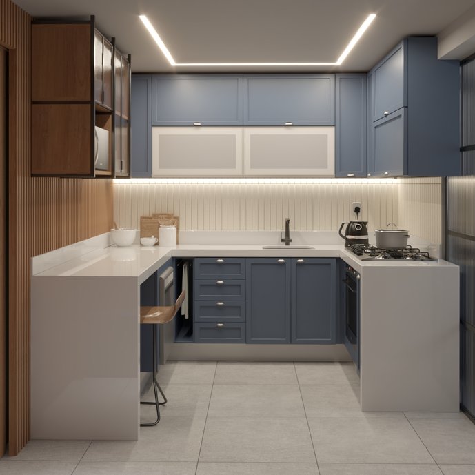 Cozinha Azul