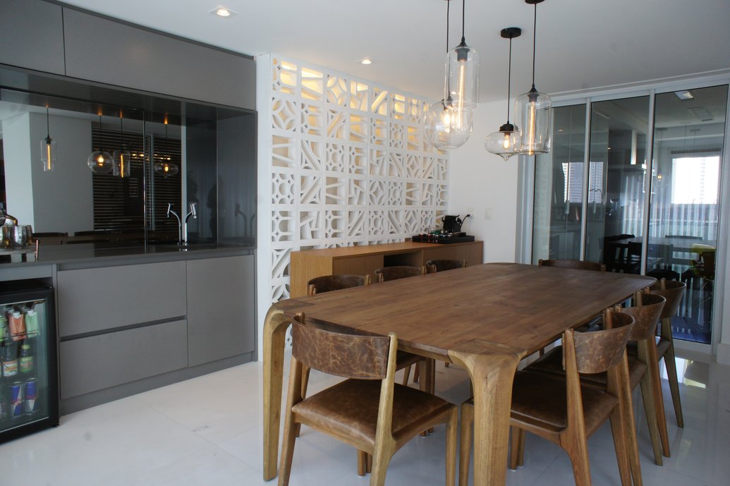 Terraco gourmet com elemento vazado linha Studio Craft.