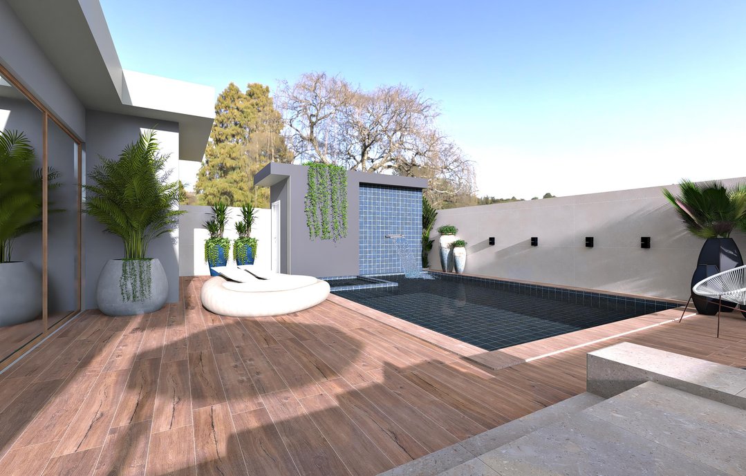 Piscina e área de lazer