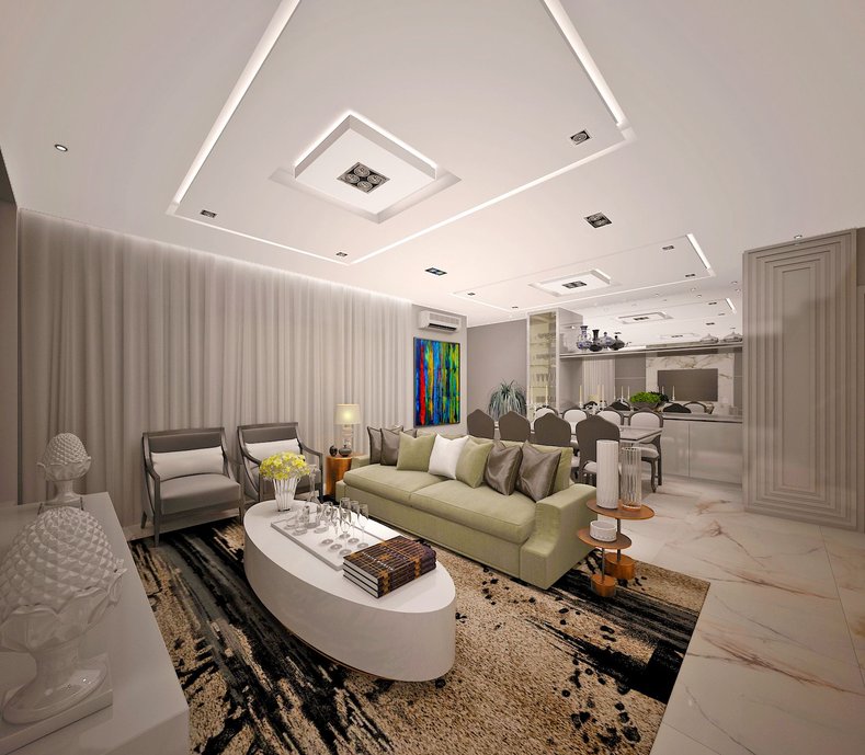 Projeto em cond. fechado, onde a proposta remete ao design clássico.