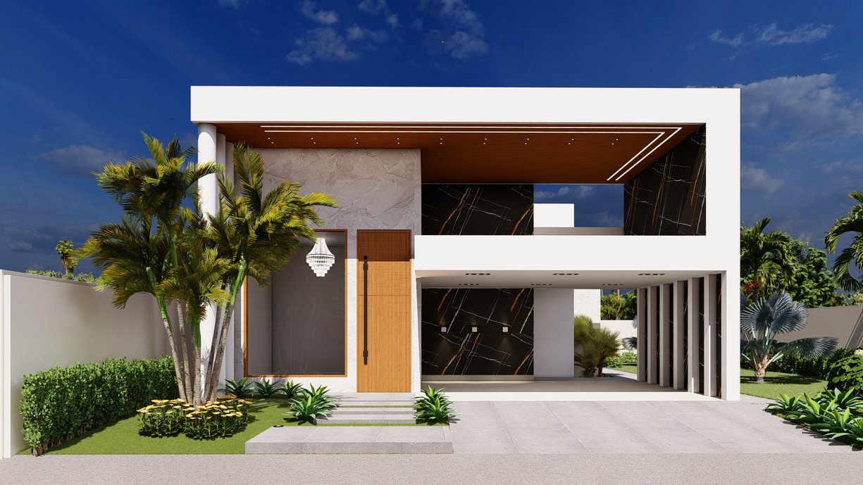 fachada residencial, luxury , fachadas modernas, fachadas luxuosas, goianésia goiás brazil