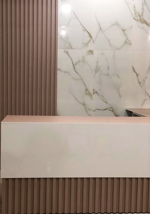 Painel parede em porcelanato 