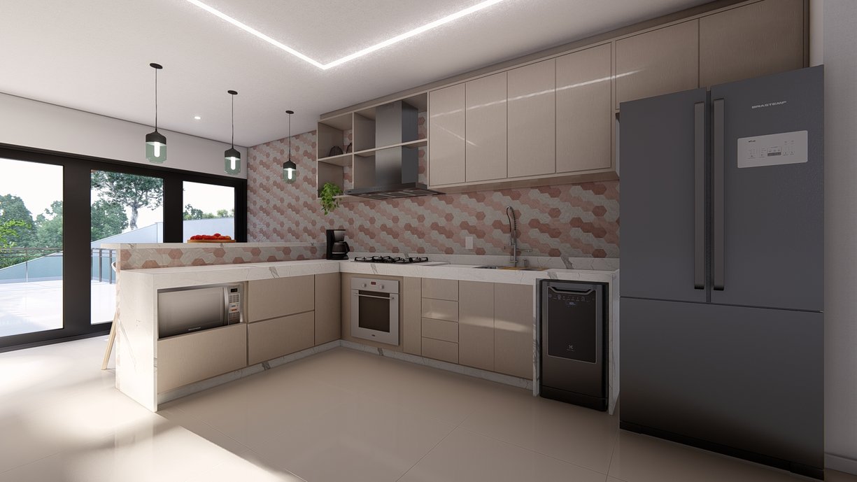 Sala de jantar e cozinha - Lírio dos Vales