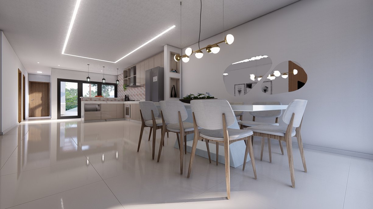 Sala de jantar e cozinha - Lírio dos Vales
