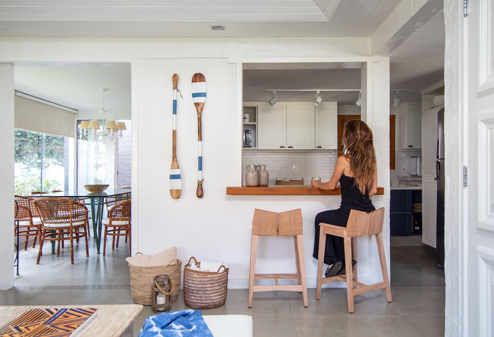 Sala e Cozinha Casa Doce Mar