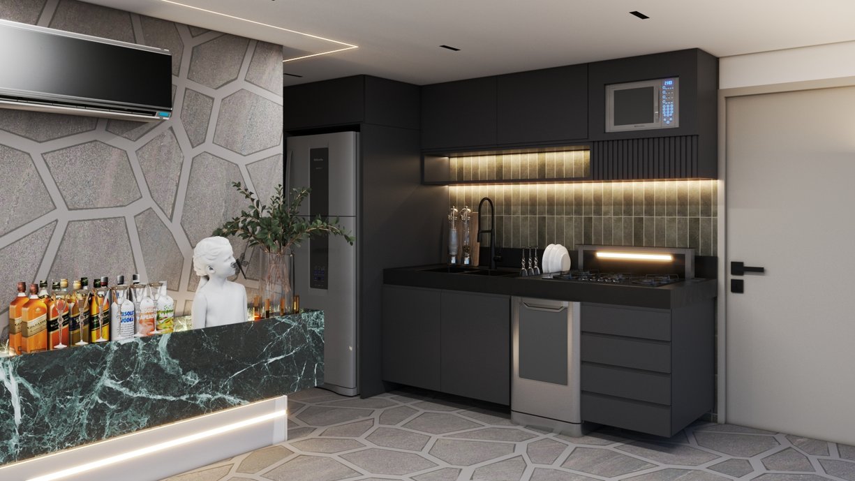 Apartamento estilo flat para jovem solteiro, beira mar e cosmopolita.