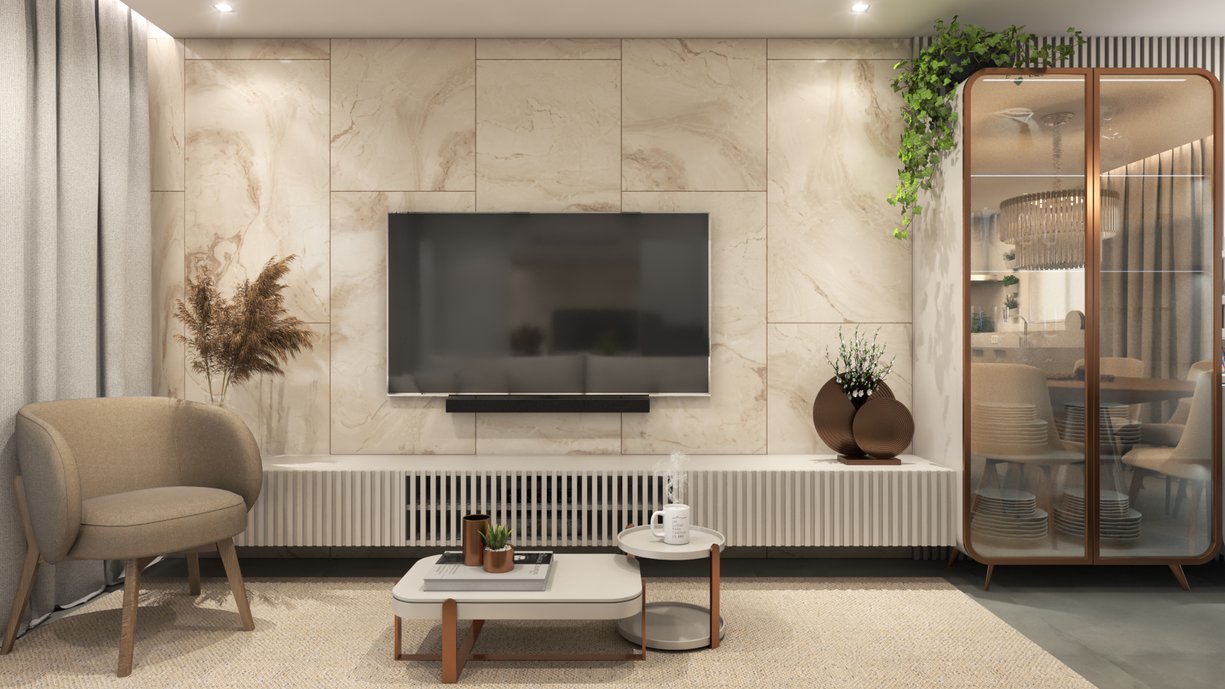 Living amplo e elegante