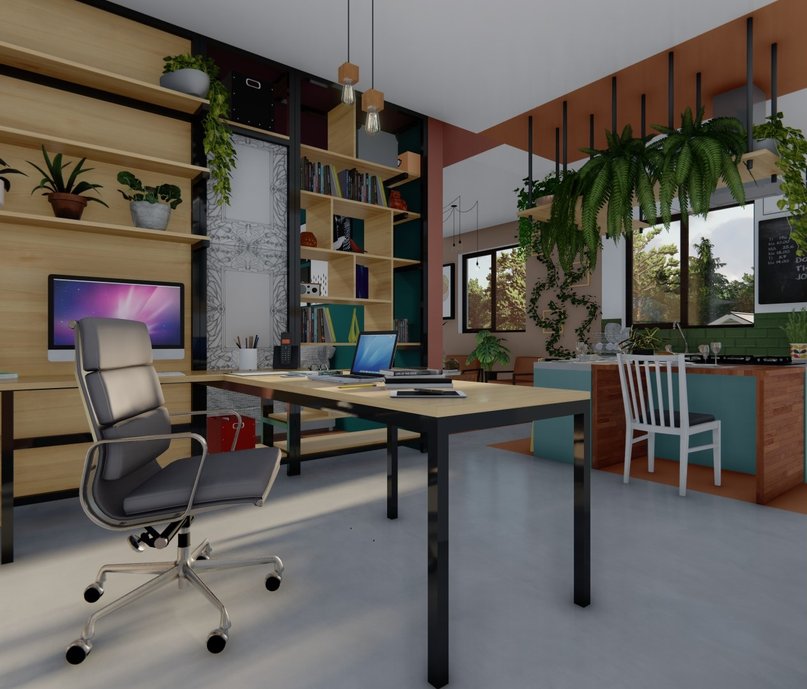 Pinus + metalon = beleza! A proposta é integrar todos os ambientes.