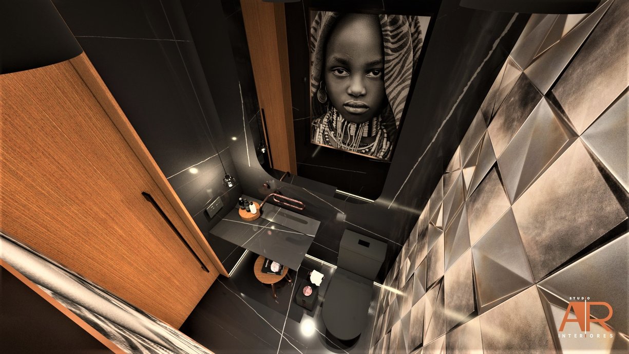 Lavabo projetado para um renomado studio de Design em Mogi das Cruzes - SP