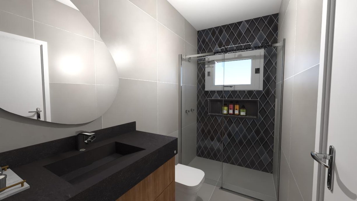 Banheiro decor cube