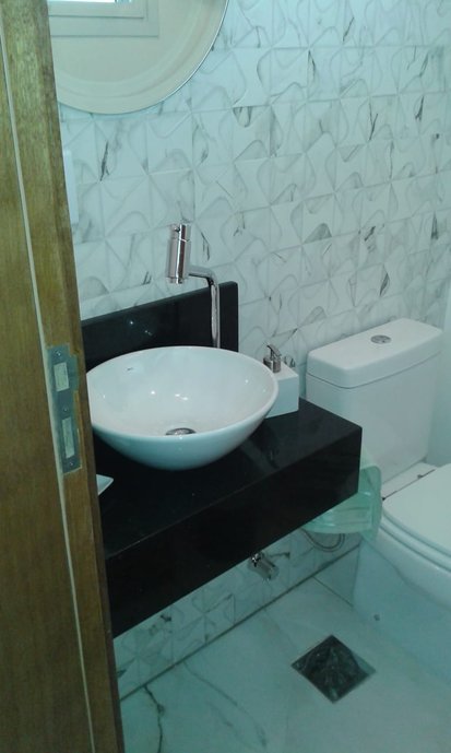 Lavabo - Piso Bianco Paonazzetto 90x90 natural
