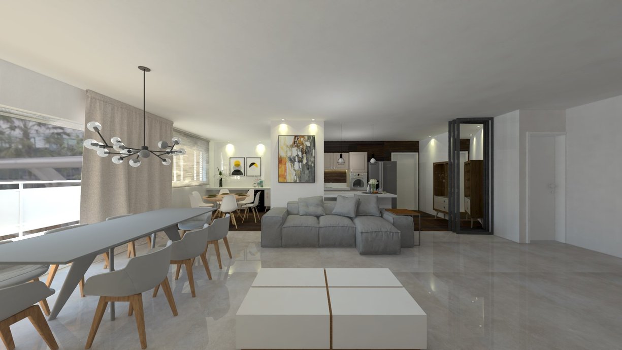 Sala de estar e jantar.