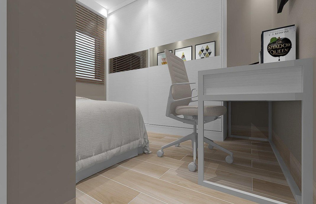 Quarto com Araucaria Clara