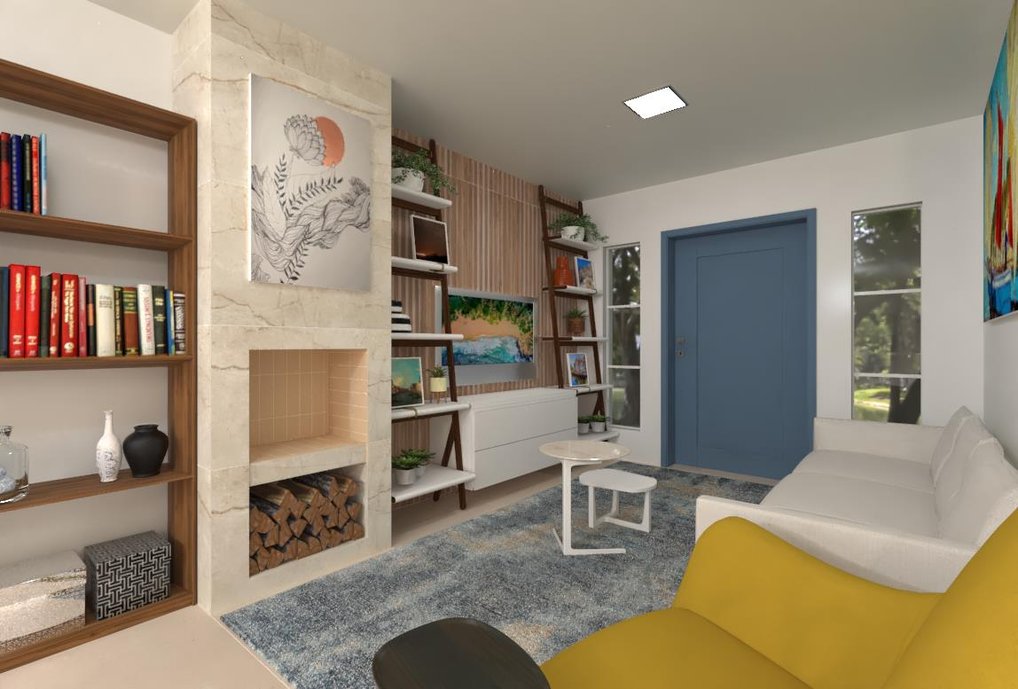 Lareiras nos proporcionam uma agradável sensação de conforto e são ainda mais desejadas com a chegada do inverno. O porcelanato é um material super recomendado para esse uso e que contém características e vantagens que se sobressaem aos outros materiais”, afirmou a arquiteta