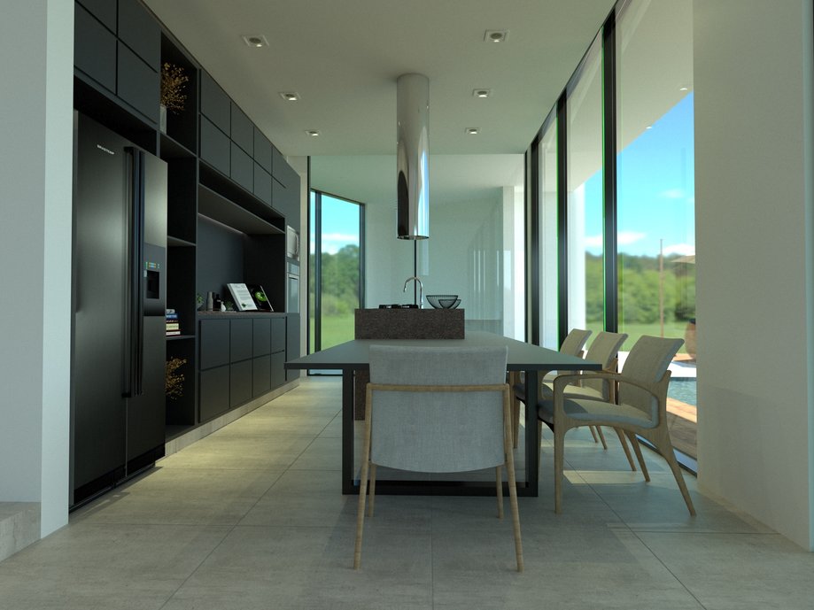 Cozinha com Brasilia Concreto