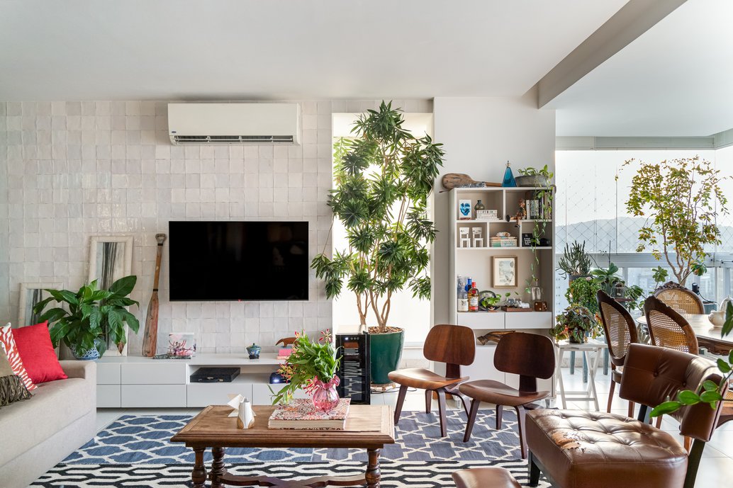 apartamento com plantas na decoração