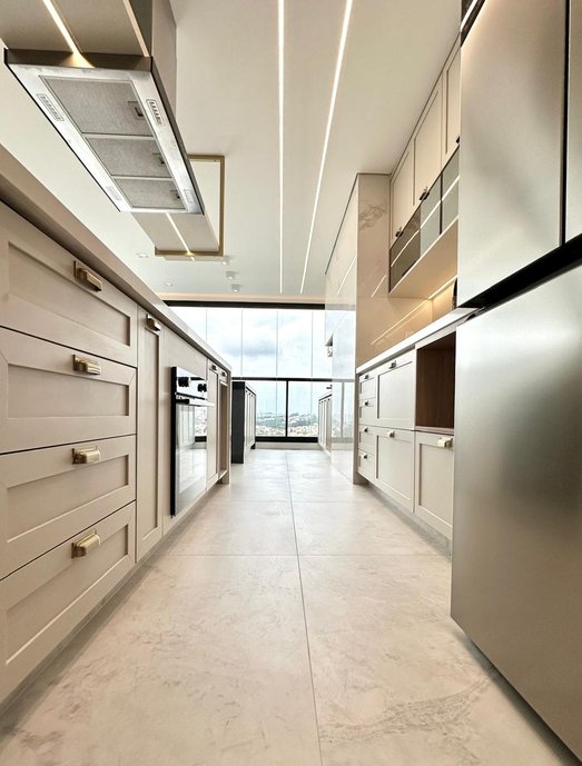 Vista da Cozinha a Varanda, integrados.