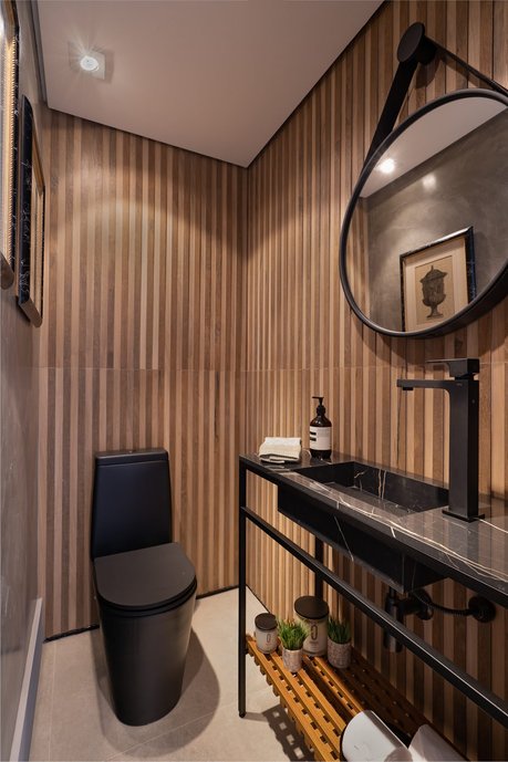 lavabo com bancada esculpida 