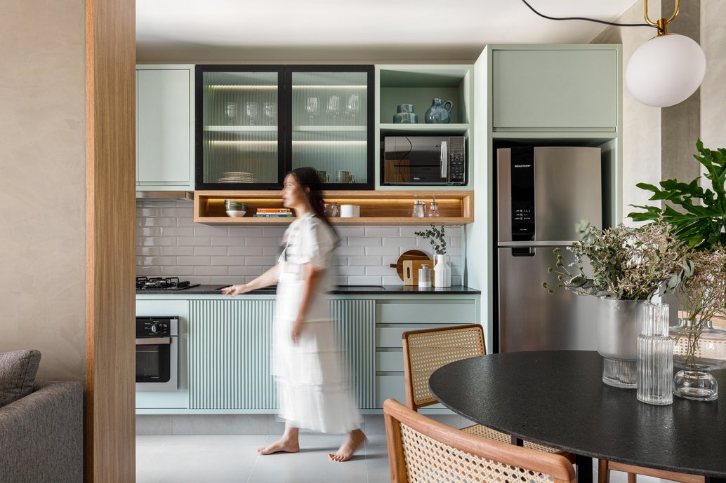 Cozinha apartamento decorado empreendimento Vivendas Home Club - Supera Urbanismo