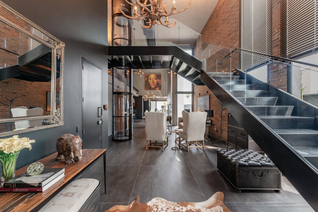 Revestimento piso interno: Concrete Graphite 1.20x1.20 nat (Portobello)