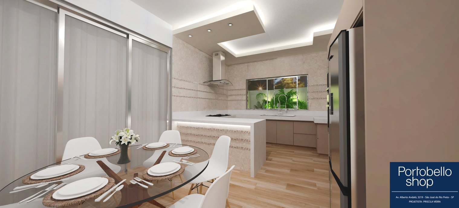 Cozinha - Cliente: Eduardo e Juliana - Projetista: Priscila Vieira