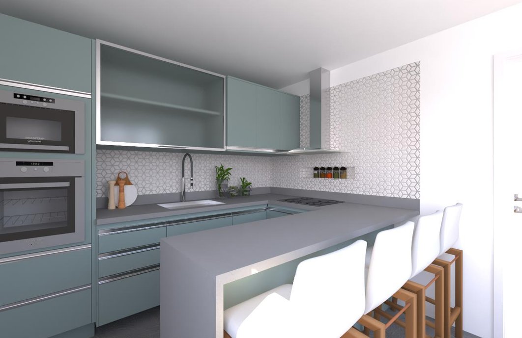 Cozinha integrada L&L - Vista Lateral